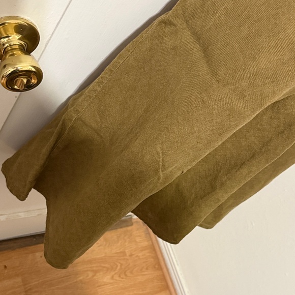 Eileen Fisher Olive Green Midi Skirt - Picture 5 of 15